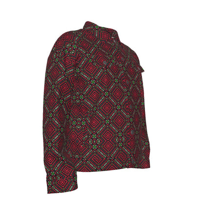 Unisex Jacket Red Plaid