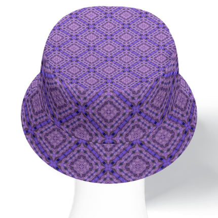 Bucket Hat Reversible Purple Plaid