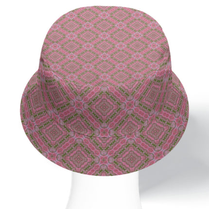Bucket Hat Reversible Pink Butterfly Balm Plaid