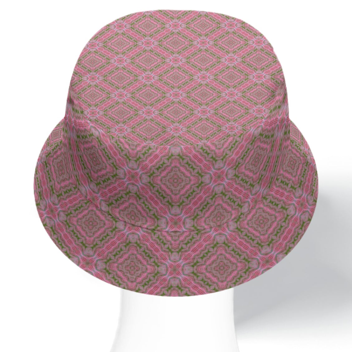 Bucket Hat Reversible Pink Butterfly Balm Plaid