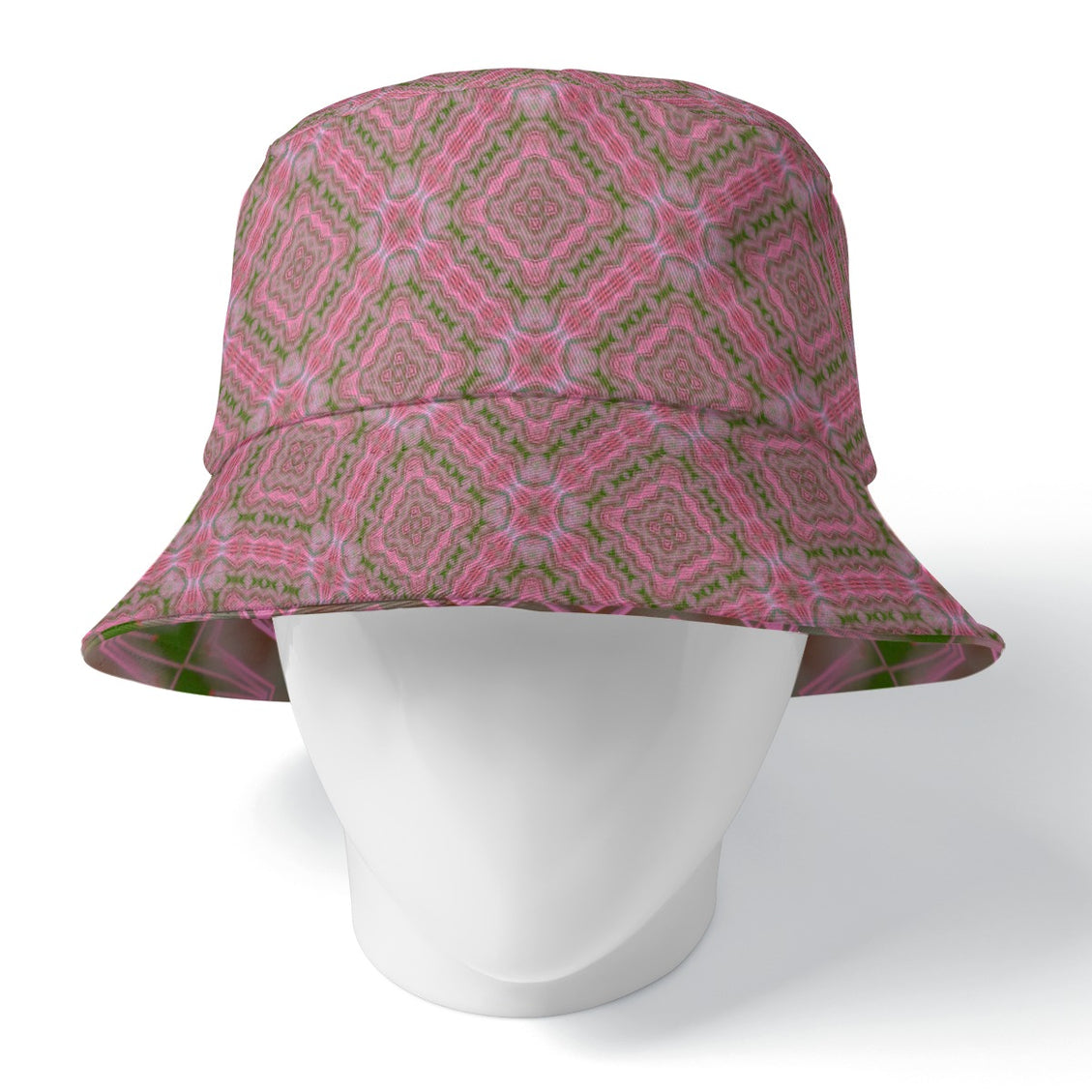 Bucket Hat Reversible Pink Butterfly Balm Plaid