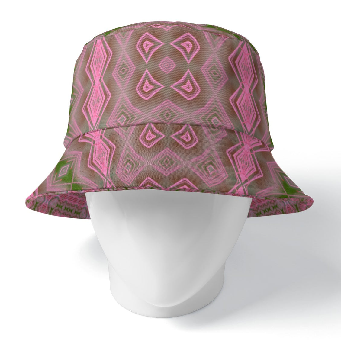 Bucket Hat Reversible Pink Butterfly Balm Plaid