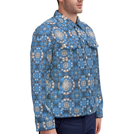 Unisex Jacket Blue Plaid