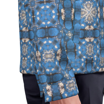 Unisex Jacket Blue Plaid