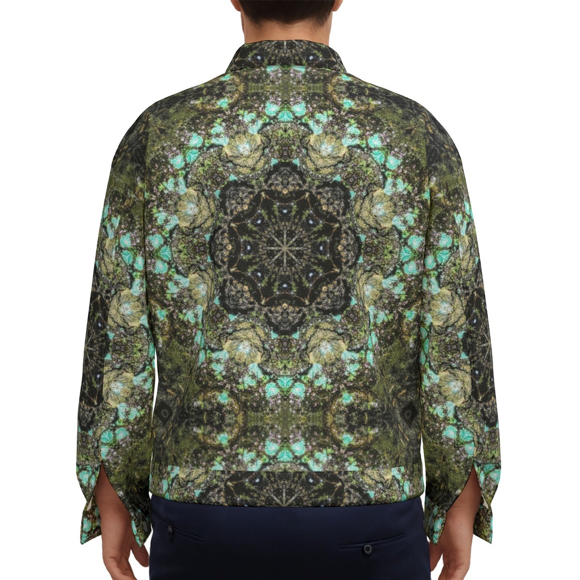 Unisex Jacket Blue Moss Mandela