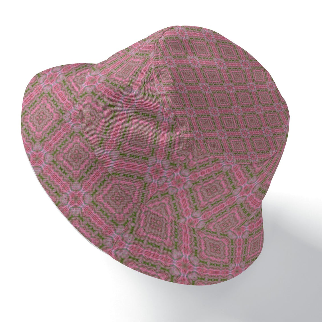 Bucket Hat Reversible Pink Butterfly Balm Plaid