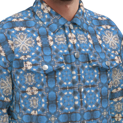 Unisex Jacket Blue Plaid