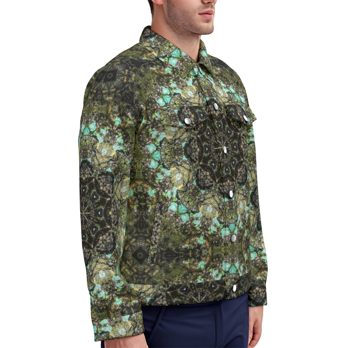 Unisex Jacket Blue Moss Mandela