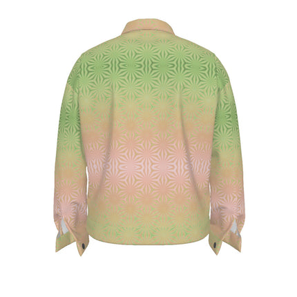 Unisex Jacket Green Tangerine Pink Ombre
