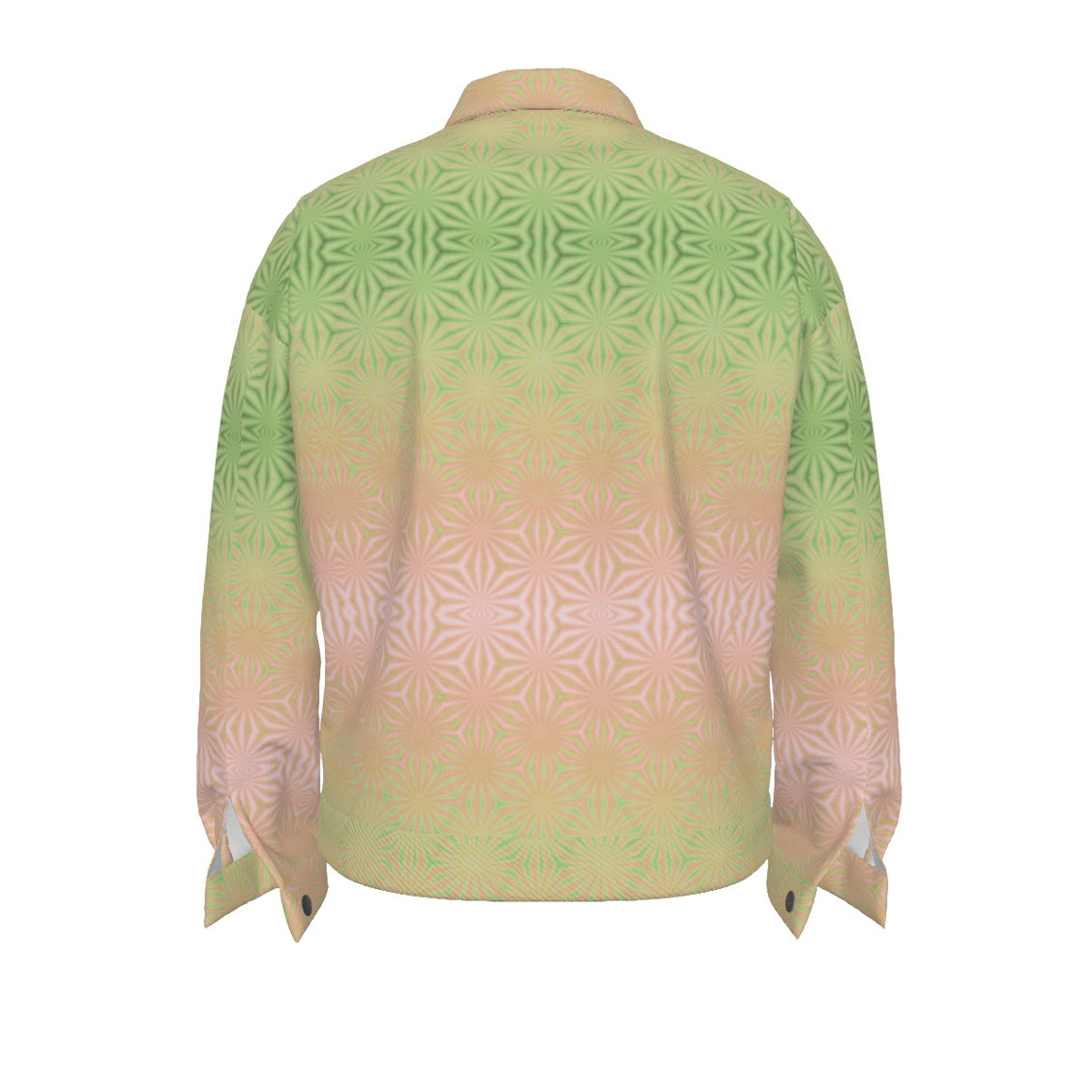 Unisex Jacket Green Tangerine Pink Ombre