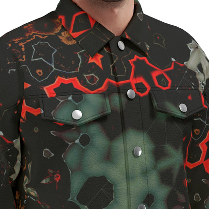 Unisex Jacket Old RustyTruck Red Black Green