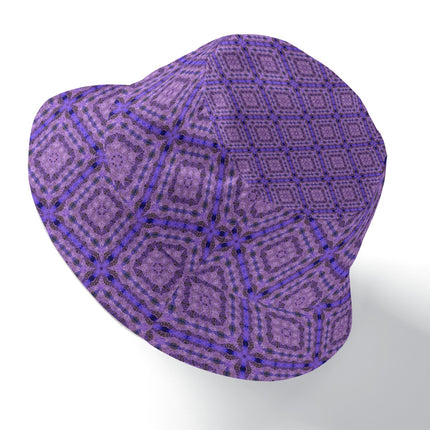 Bucket Hat Reversible Purple Plaid