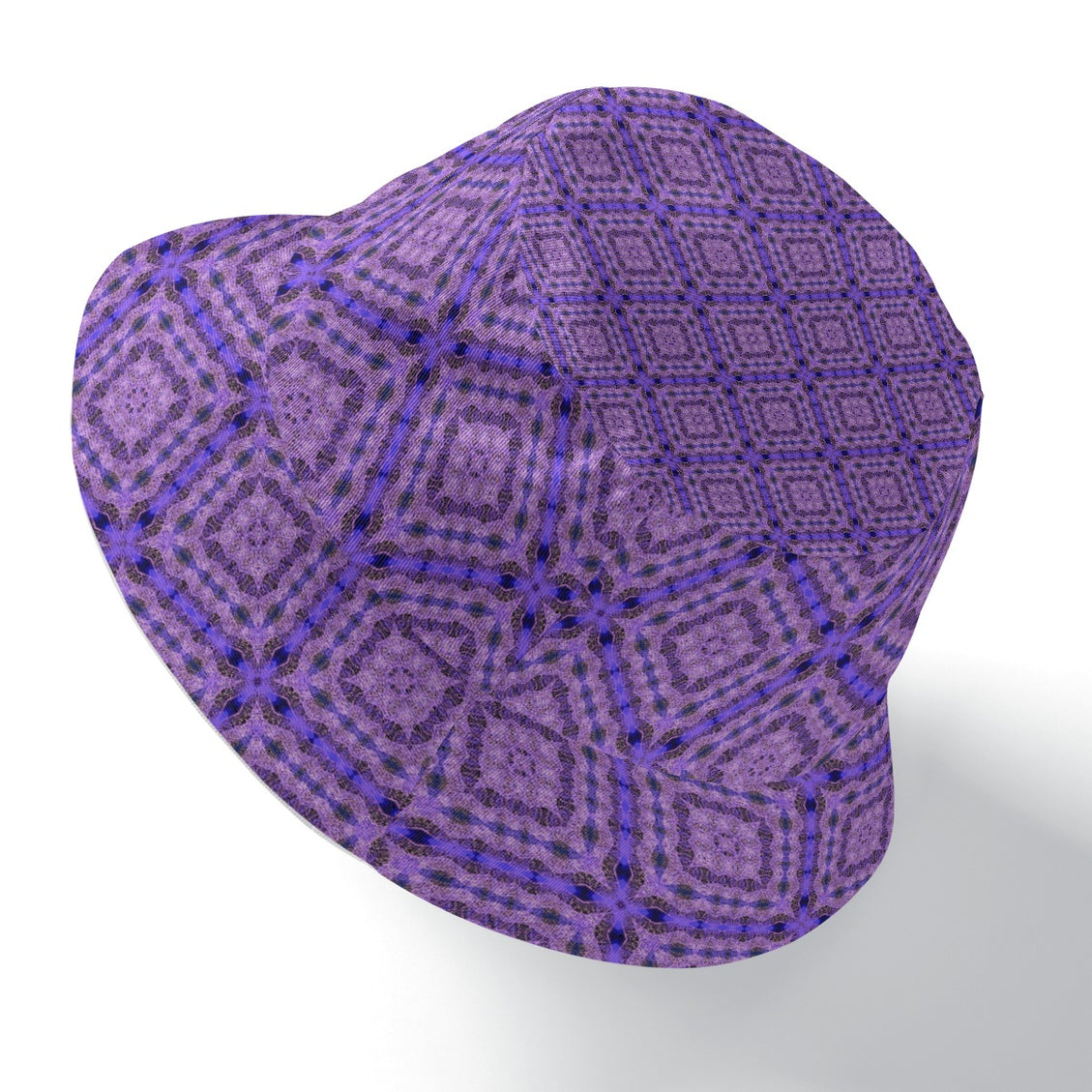 Bucket Hat Reversible Purple Plaid