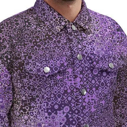 Unisex Jacket Purple Black Graphic