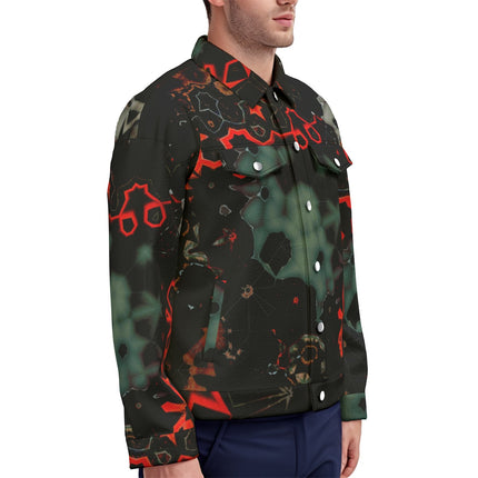 Unisex Jacket Old RustyTruck Red Black Green
