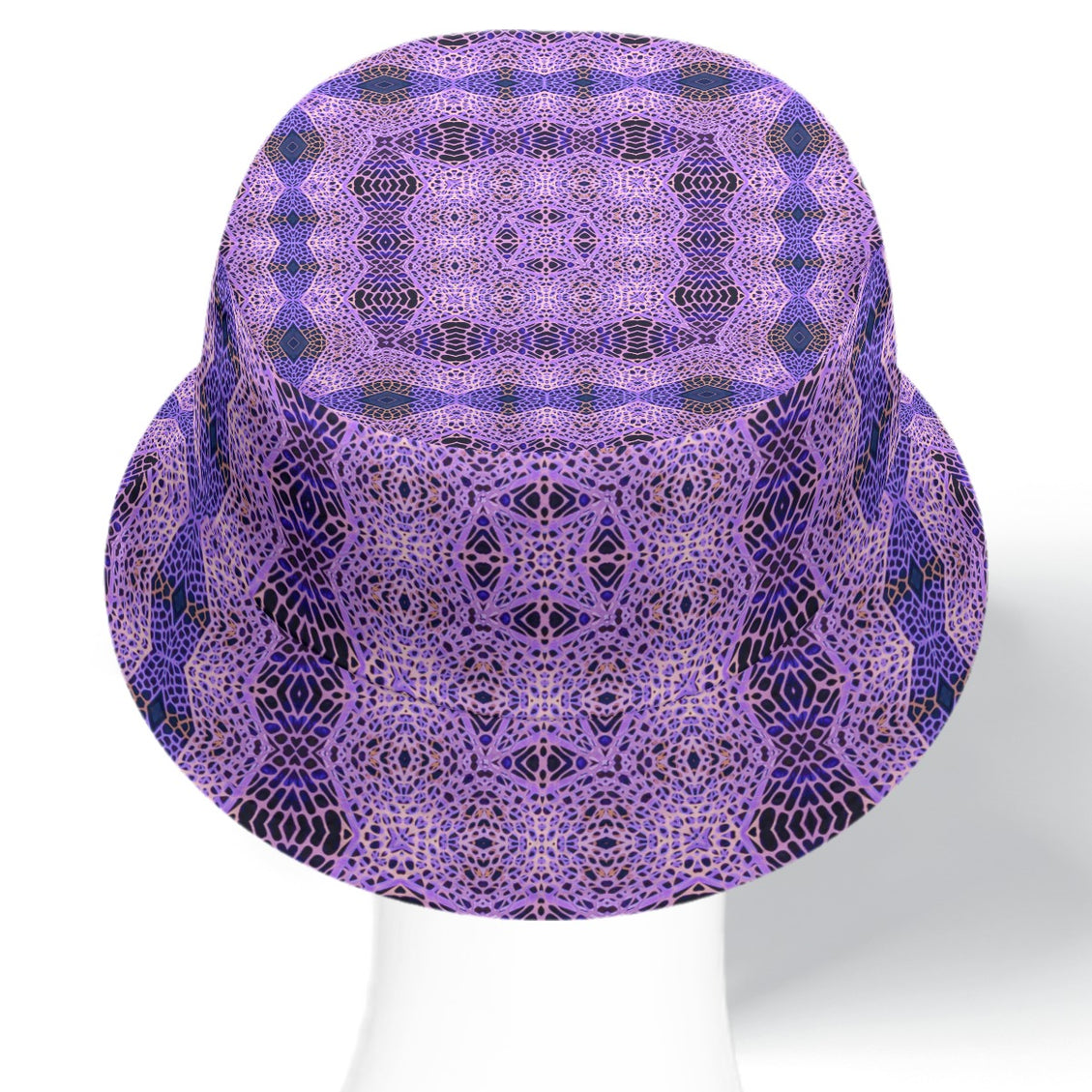 Bucket Hat Reversible Purple Plaid