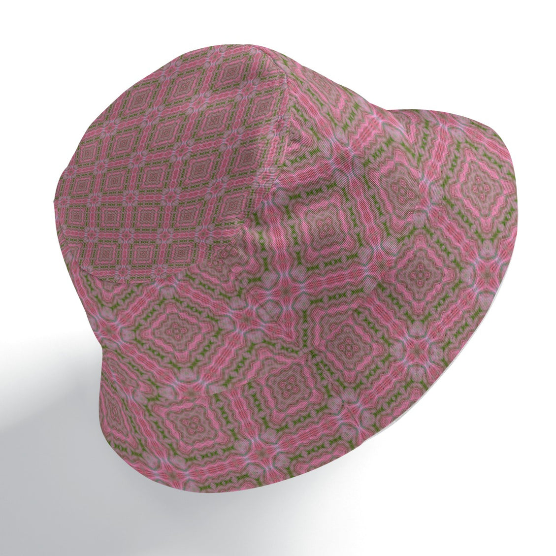 Bucket Hat Reversible Pink Butterfly Balm Plaid