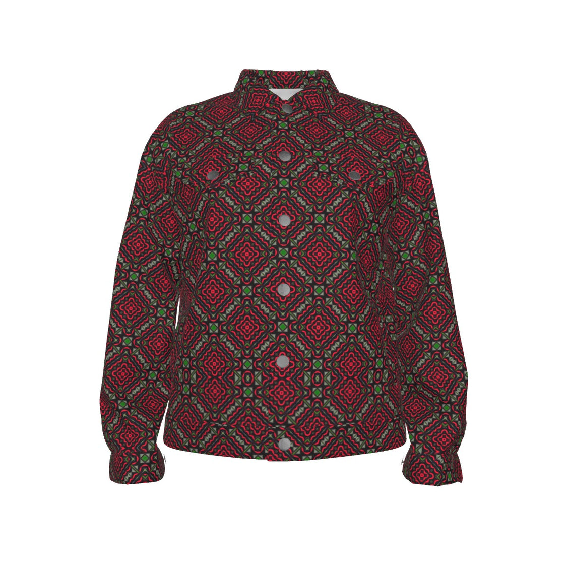 Unisex Jacket Red Plaid