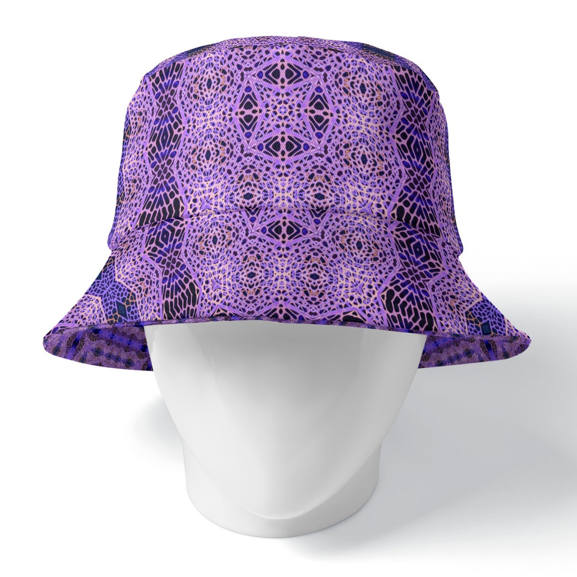 Bucket Hat Reversible Purple Plaid