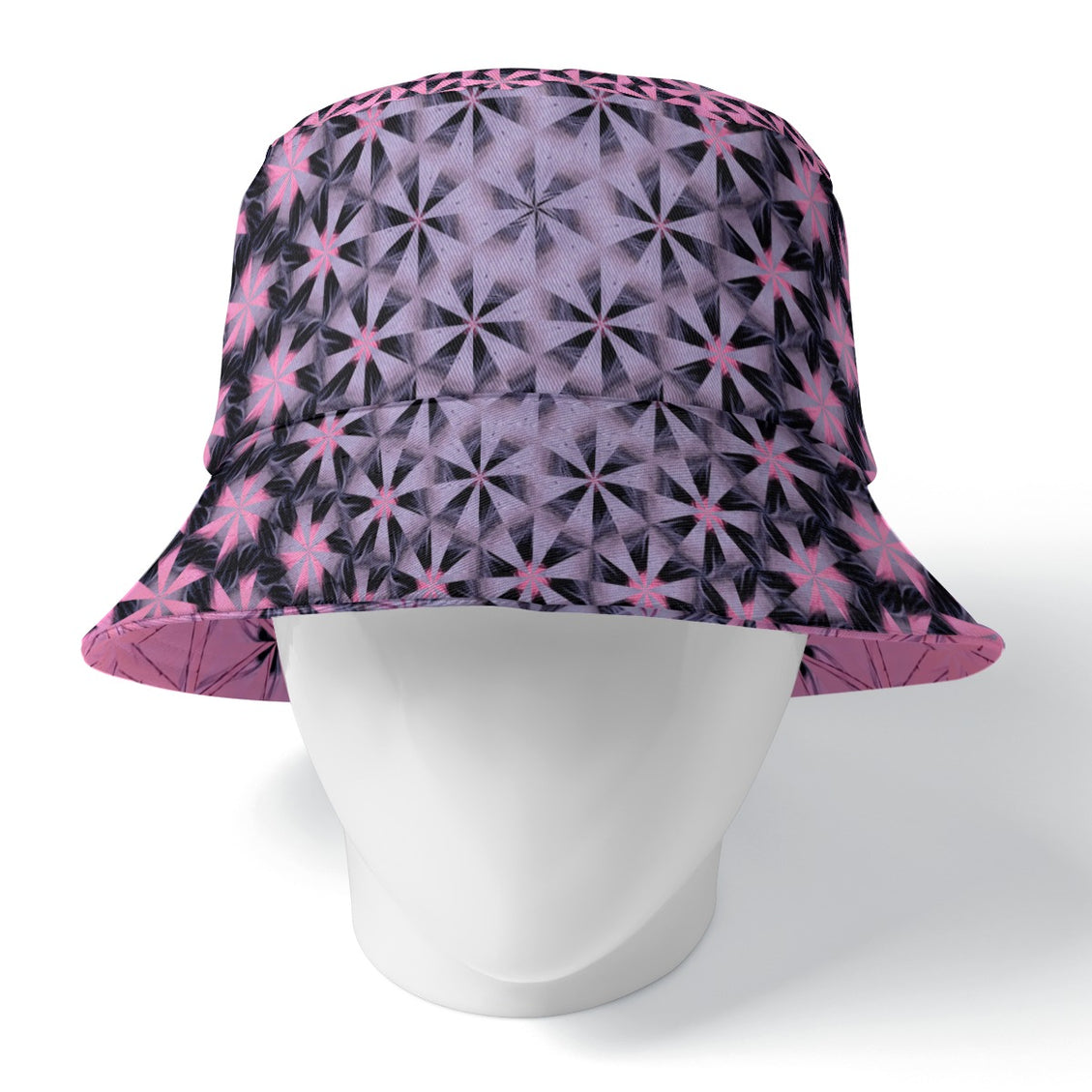 Bucket Hat Reversible Summerville Sunset Lavendar and Pink