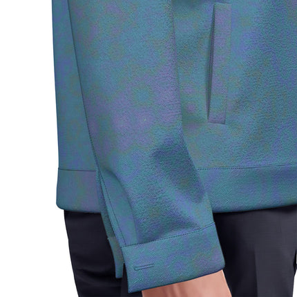 Unisex Jacket Blue Lavendar Green Watercolor