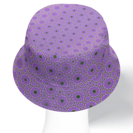 Bucket Hat Reversible Dames Rocket Green and Lavendar