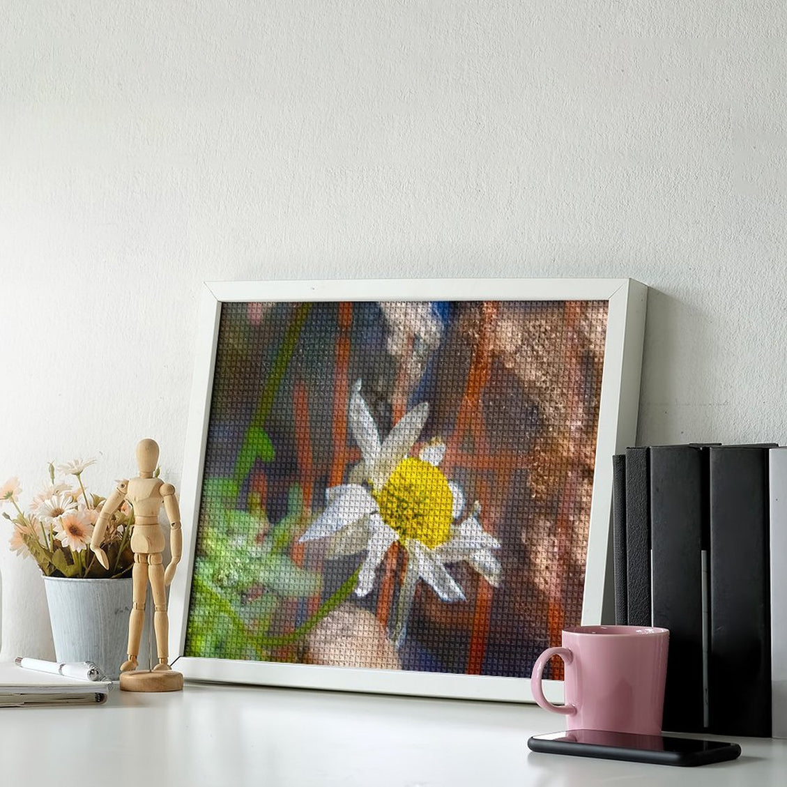 Design Diamond Painting 20"×16"(Horizontal) Daisy in Spearfish Canyon