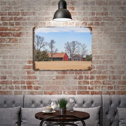 Design Rusty Metal Sign(Horizontal) 11.8"×15.7"