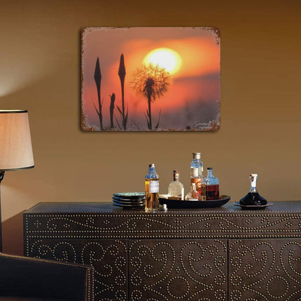 Design Rusty Metal Sign(Horizontal) 11.8"×15.7"
