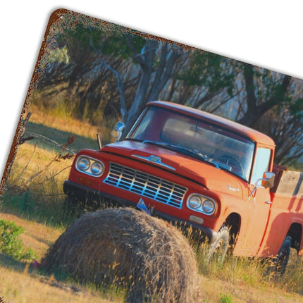 Design Rusty Metal Sign(Horizontal) 11.8"×15.7"