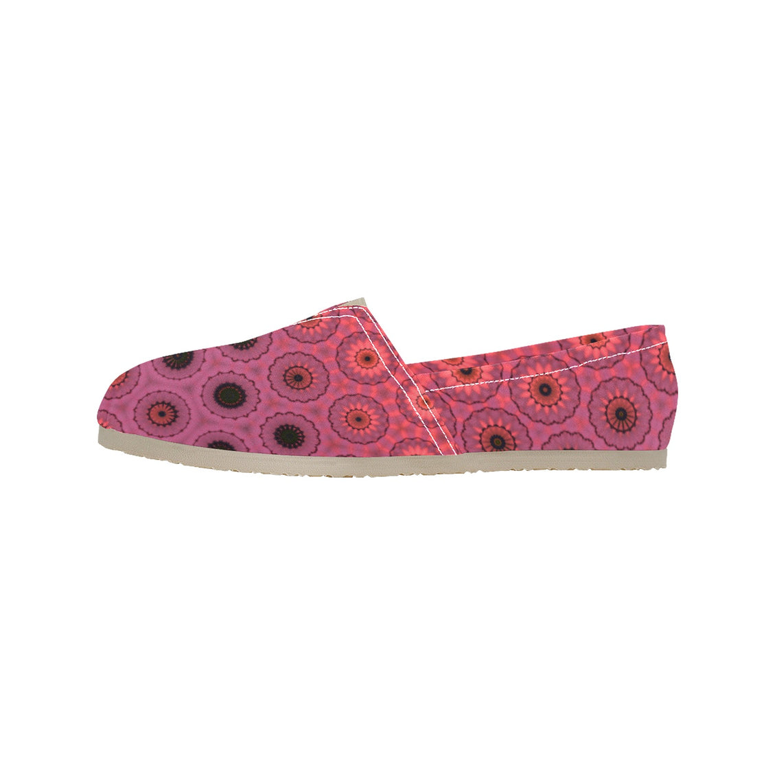 Espadrilles Canvas Leaves at Sunset Pink Multi