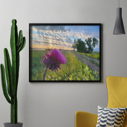 Design Diamond Painting 20"×16"(Horizontal) Thistle Shadehill Reservoir