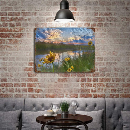 Design Rusty Metal Sign(Horizontal) 11.8"×15.7"