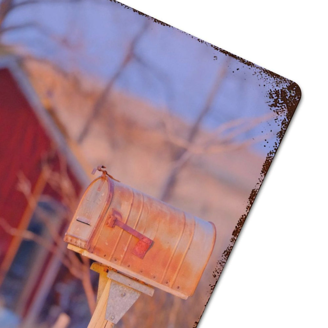 Design Rusty Metal Sign (Vertical) 15.7‘’×11.8‘’