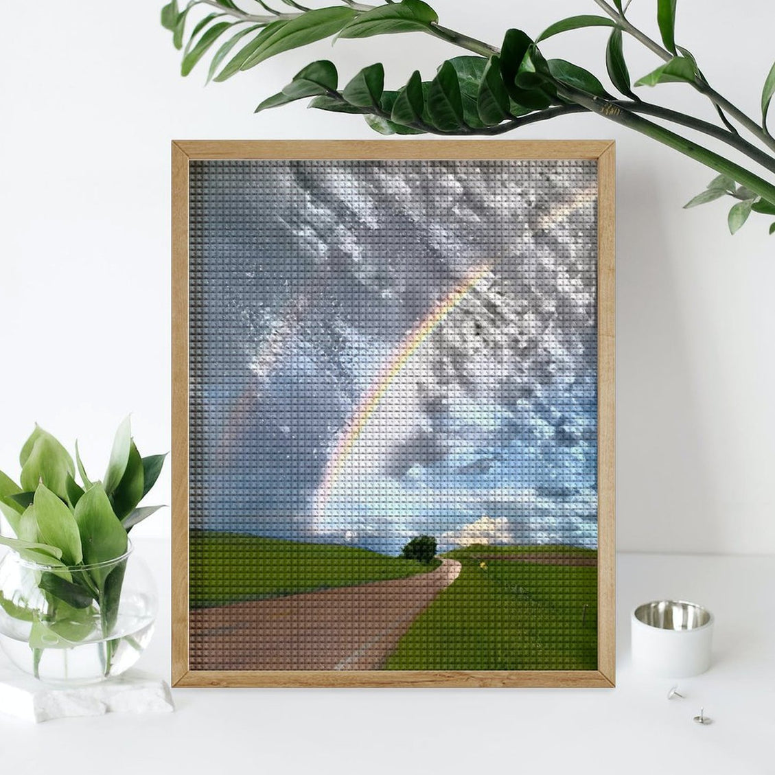 Design Diamond Painting 16"×20"(Vertical) Rainbow