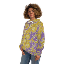 Load image into Gallery viewer, Fashion Hoodie (AOP) Sunflower Geometric Light Purple
