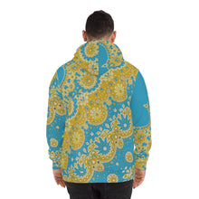 Load image into Gallery viewer, Fashion Hoodie (AOP) Sunflower Geometric Turquoise
