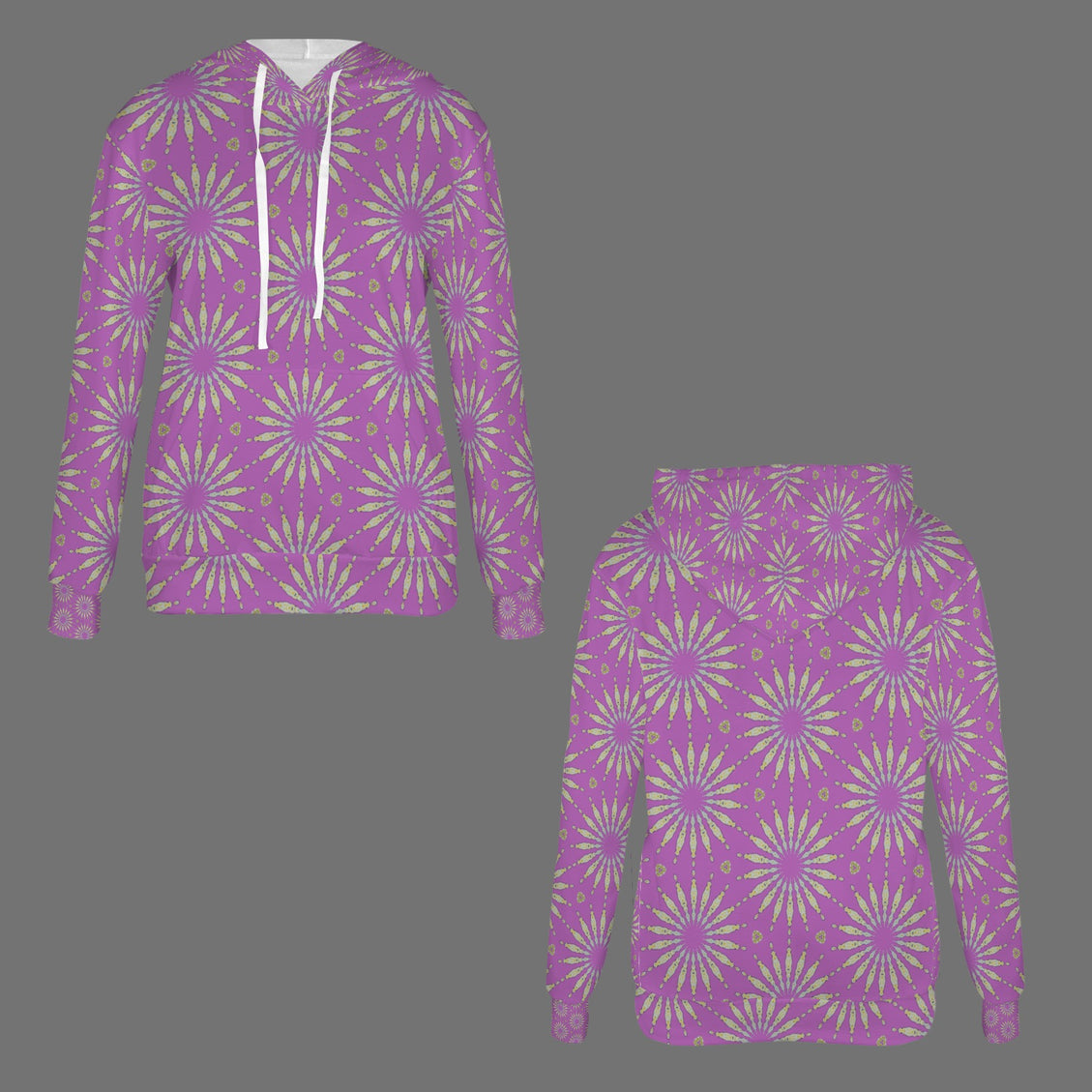 Hoodie Fuchsia Sunflower Starburst