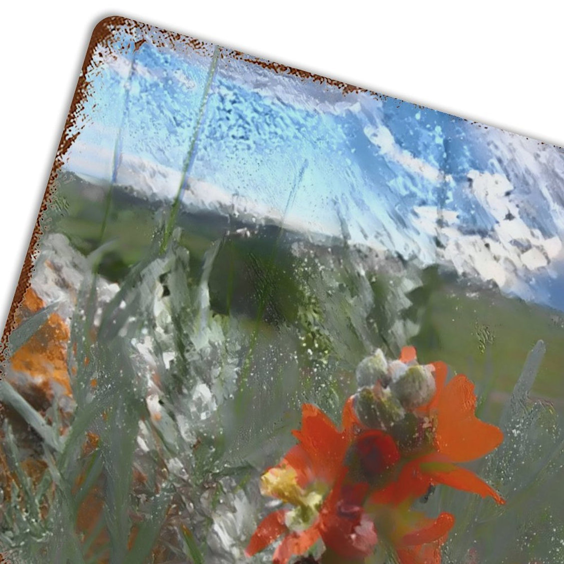 Design Rusty Metal Sign(Horizontal) 11.8"×15.7"