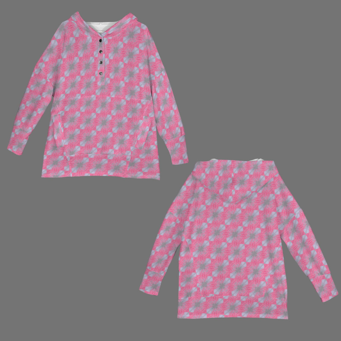 Hooded Pullover Butterfly Balm Pink