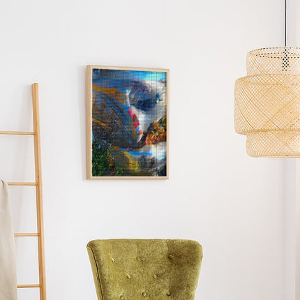 Design Diamond Painting 16"×20"(Vertical) Old Car Autumn