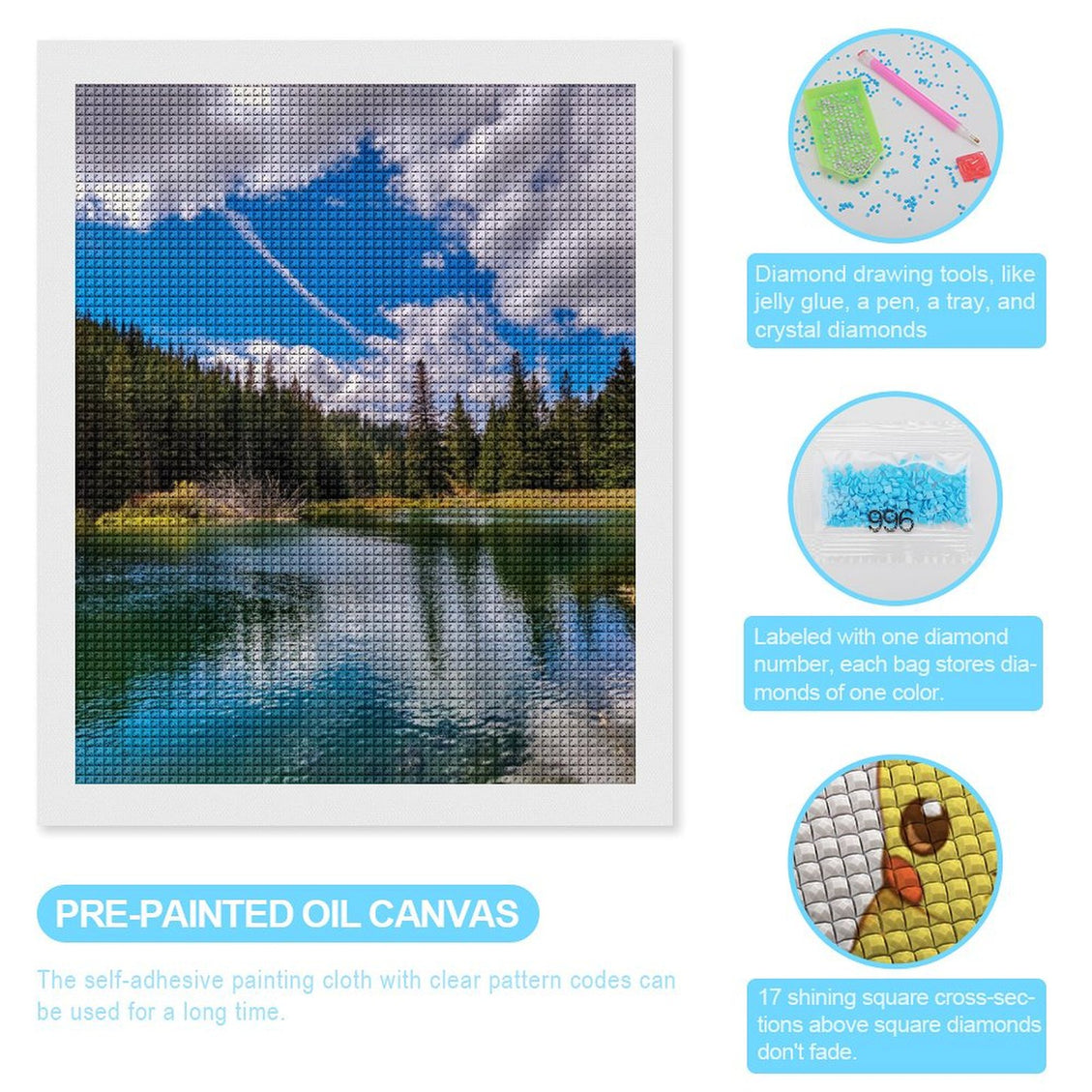 Design Diamond Painting 16"×20"(Vertical) Wyoming