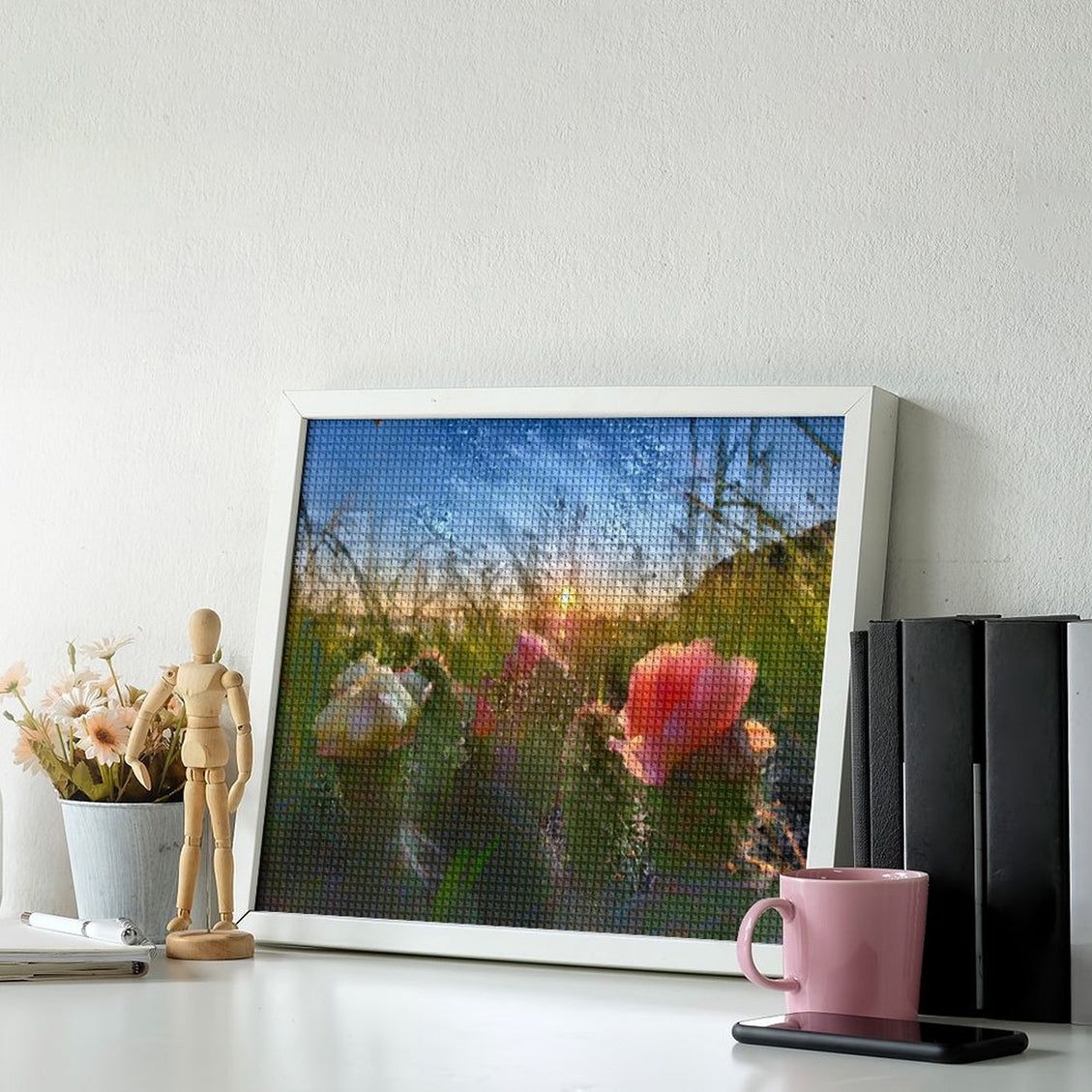 Design Diamond Painting 20"×16"(Horizontal) Cacti in Bloom Hugh Glass Park