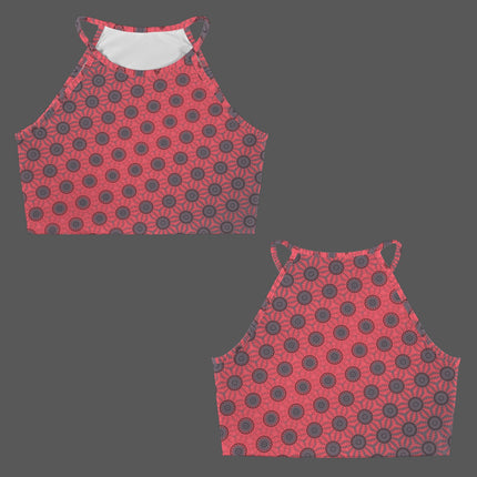 Cropped Tank Red Sunset