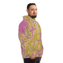 Load image into Gallery viewer, Fashion Hoodie (AOP) Sunflower Geometric Pink
