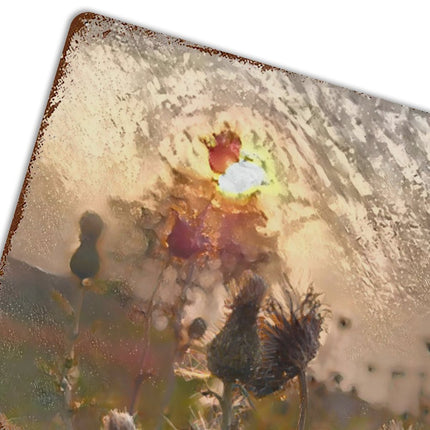 Design Rusty Metal Sign(Horizontal) 11.8"×15.7"