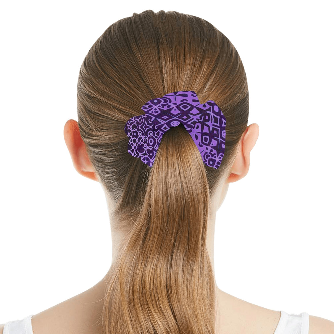 Scrunchie Purple and Black Graphic