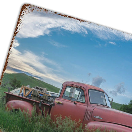 Design Rusty Metal Sign(Horizontal) 11.8"×15.7"