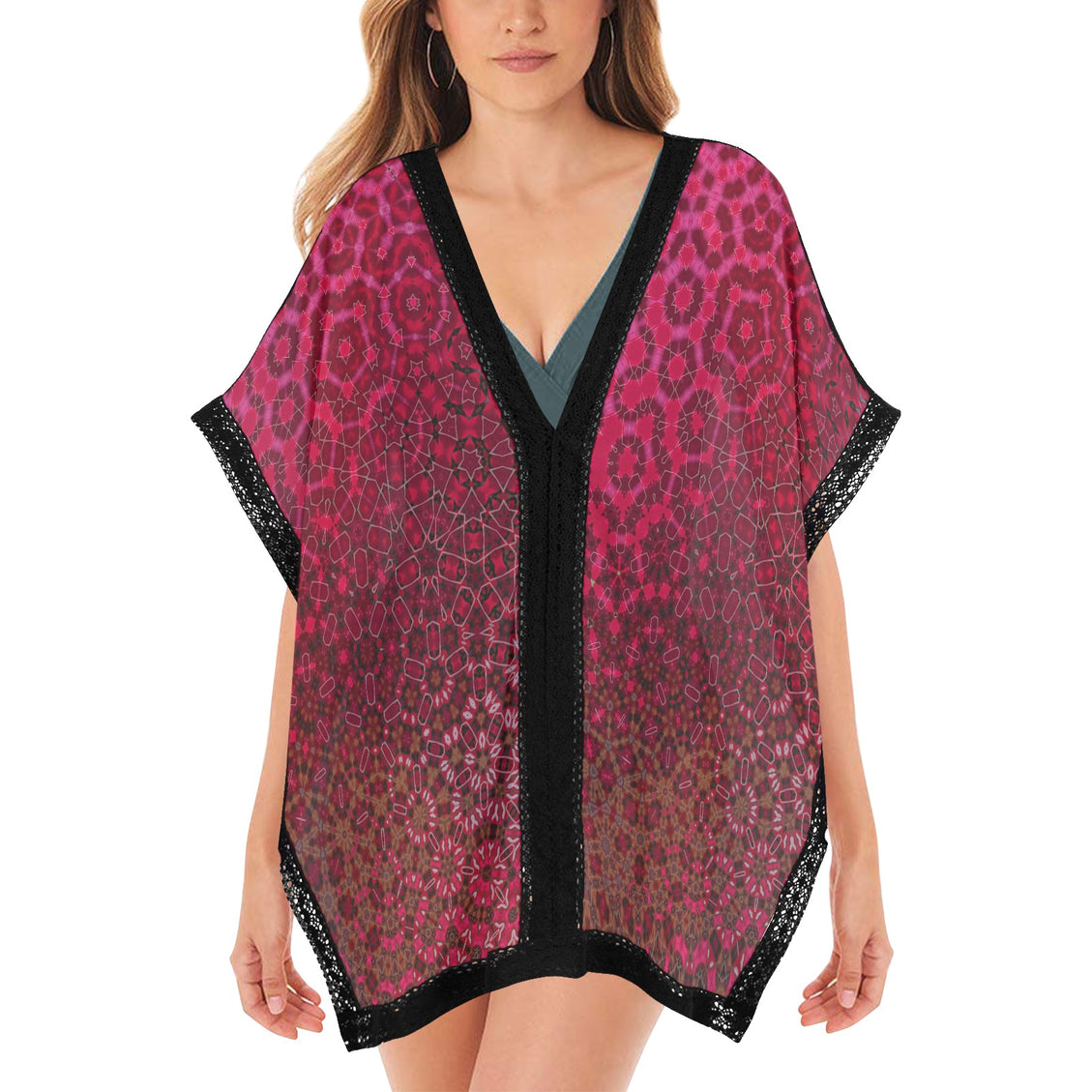 Cover Up Red Leaves Penrose with Black Trim