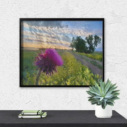 Design Diamond Painting 20"×16"(Horizontal) Thistle Shadehill Reservoir